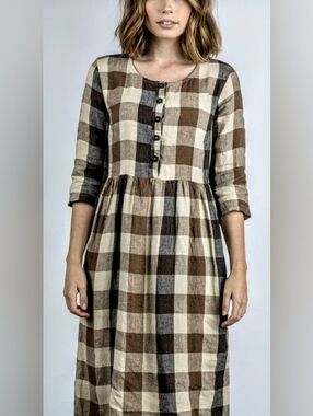 $115 for Pyne & Smith dress, No.11 Linen Dress -- Size S